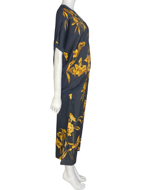 Conjunto Ted Baker Estampado Cuello v Manga larga Azul - Talla 4