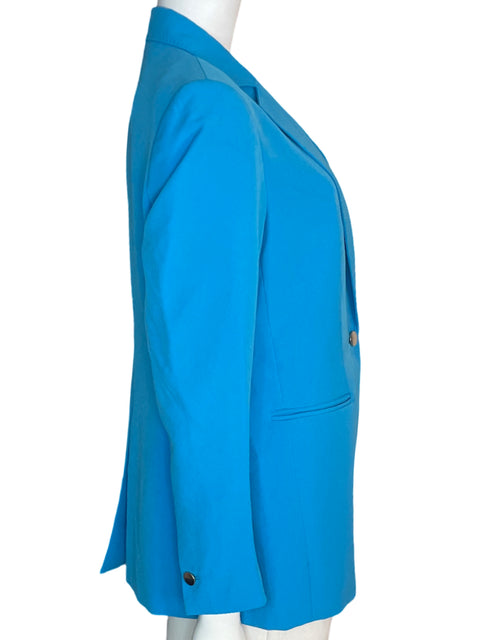 Chaqueta Anne Klein Abierto Botones Manga larga Azul - Talla 8