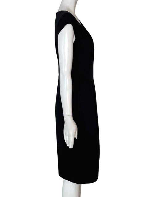 Vestido Calvin Klein Midi Plisado Negro - Talla S
