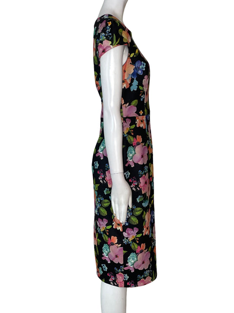 Vestido Betsey Johnson Estampado Floral Negro - Talla 2