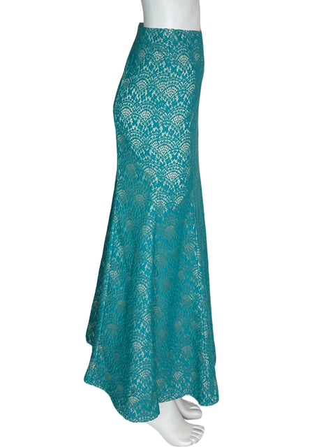 Falda Ketty Tinoco Tipo a Tejida Verde - Talla S