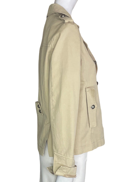 Chaqueta Replay Botones Cuello v Manga larga Beige - Talla S