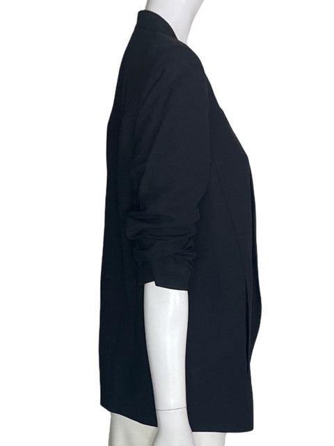 Chaqueta Helmut Recojido Manga corta Abierto Negro - Talla 2