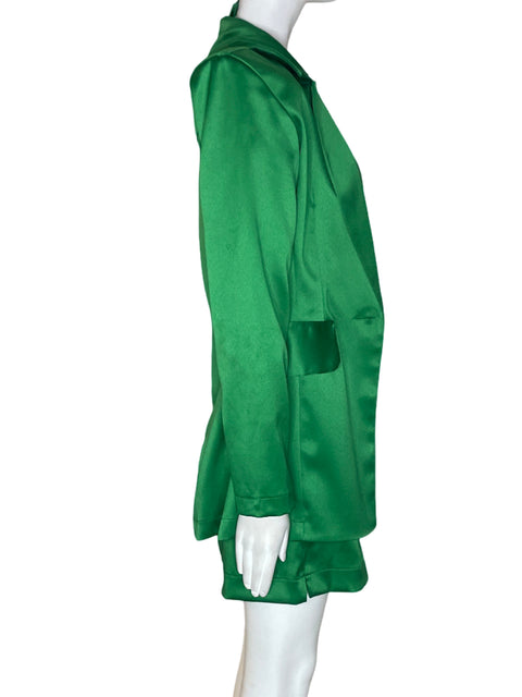 Conjunto Splash Blazer/blusa/pantalon Satinado Short Verde - Talla S