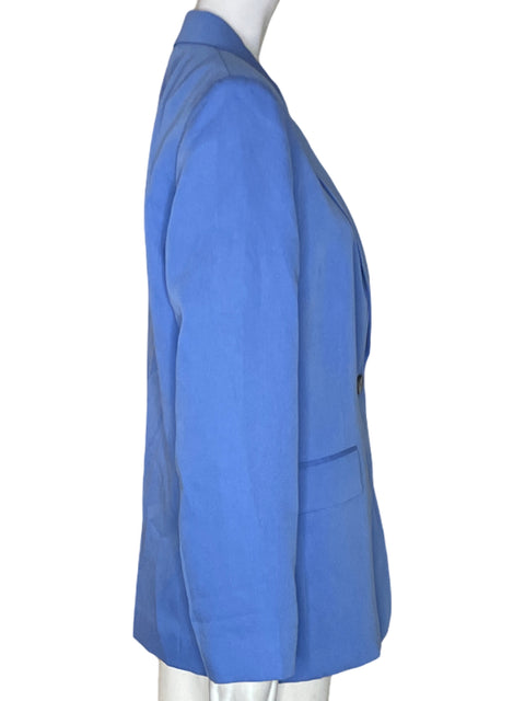 Chaqueta Tesoro Tps Boton Manga larga Cuello v Azul - Talla S