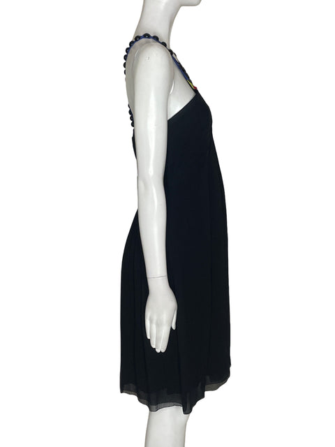 Vestido Catherine Malandrino Midi Negro - Talla 4