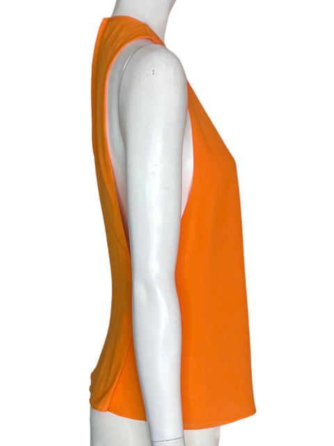 Blusa Trafaluc Sin mangas Cuello v Suelto Naranja - Talla M