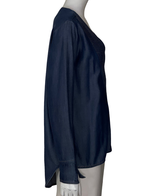 Blusa Pink Filosofy Jean Manga larga Azul - Talla S