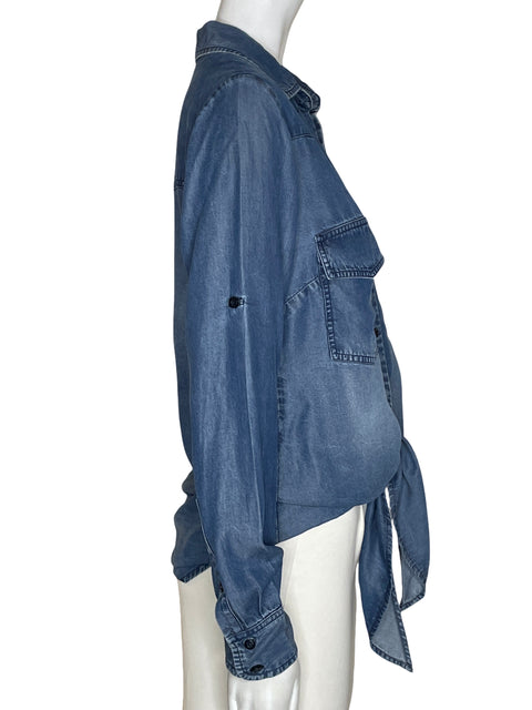 Blusa Renata Lozano Jean Azul - Talla S