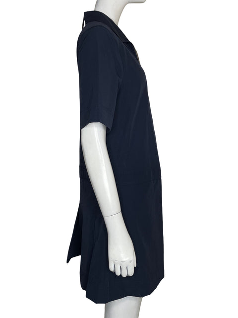 Vestido Aligne Plisado Azul - Talla 8