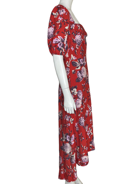 Vestido Maeve Estampado Floral Rojo - Talla 40
