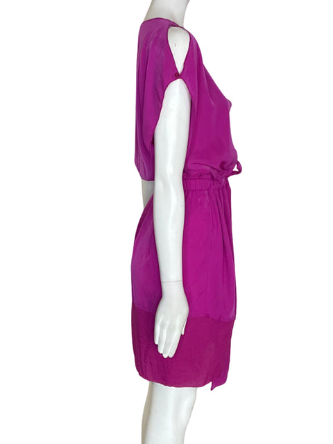 Vestido Rachel Roy Fajon Manga corta Morado - Talla 6