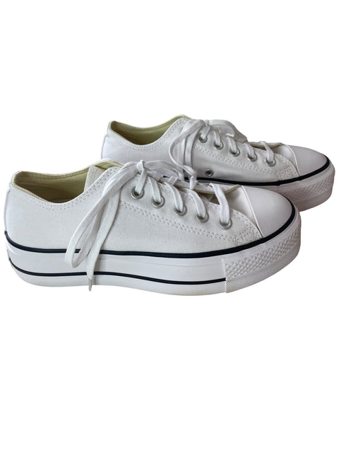 Zapatilla Converse All star Suela de goma Liso Blanco - Talla 5