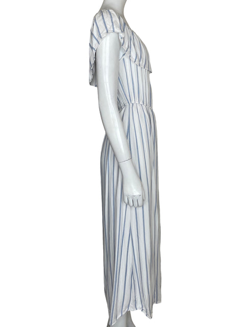 Vestido Tesoro Tps Maxi Rayas Azul - Talla M