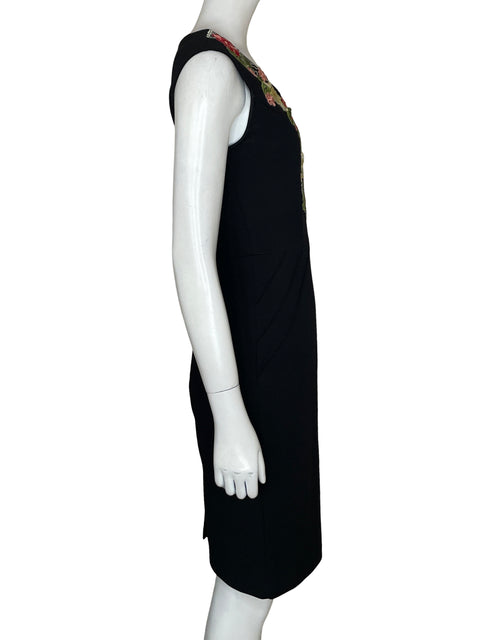 Vestido Kara Girl Bordado Floral Negro - Talla S