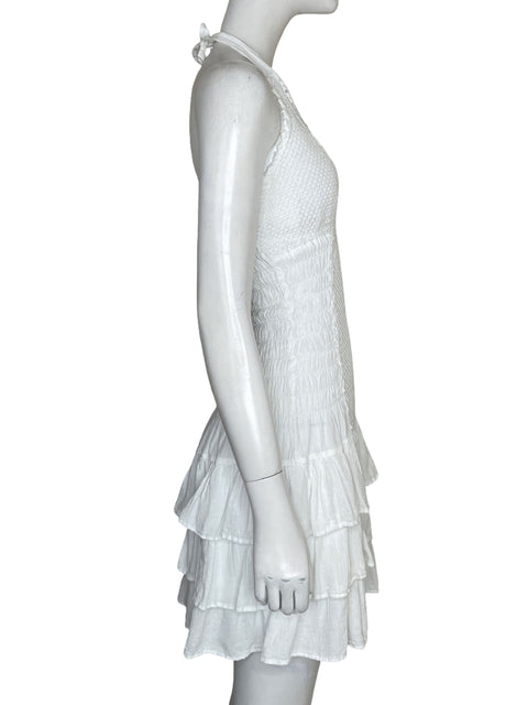 Vestido Studio N White Vuelos Cuello v Blanco - Talla S