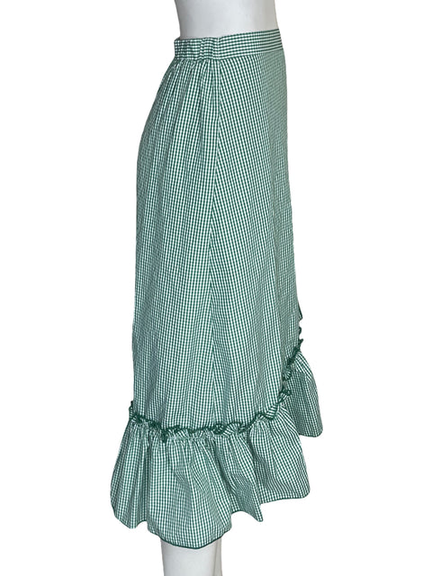 Falda After Market Cuadros Vichy Verde - Talla S