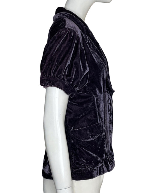 Blusa Sashin Terciopelo Morada - Talla M