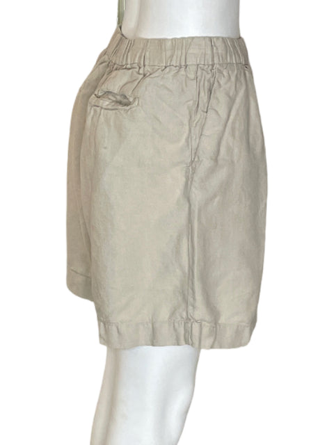 Short Tesoro Tps Short Liso Bolsillo Beige - Talla S