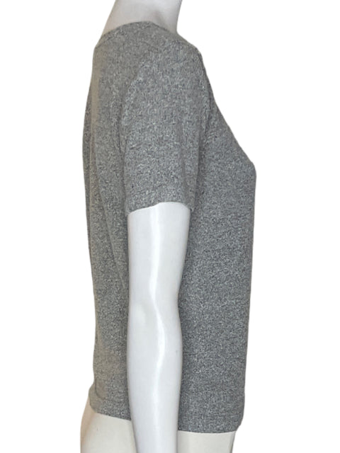 Blusa Bavo Manga corta Cuello redondo Gris - Talla M