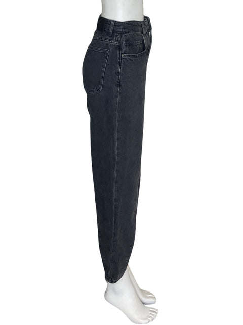 Pantalón Massimo Dutti Recto Bolsillo Zipper Negro - Talla 38