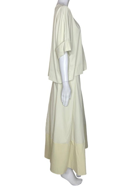 Conjunto Tesoro Tps Falda/camisa Maxi Botones Blanco - Talla XL