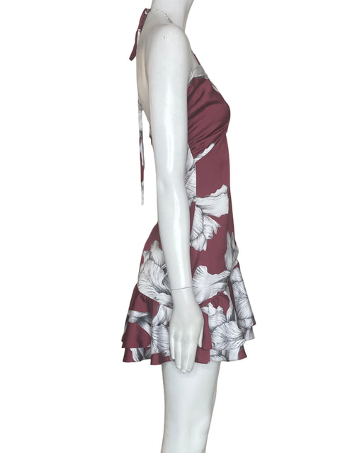 Vestido Tesoro Tps Mini Estampado Tiras Rojo - Talla S