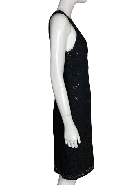 Vestido De Fiesta New York & Company Lentejuelas Midi Negro - Talla 46