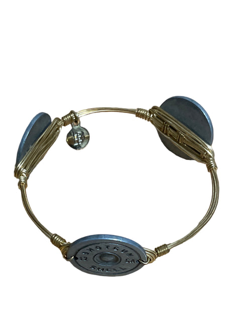 Pulsera Bourbon And Boweties Shotgun Shell Dorado - Talla U