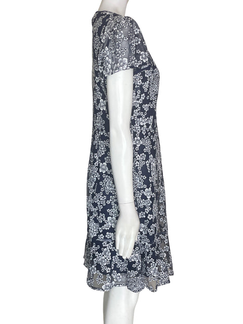 Vestido Michael Kors Floral Suelto Manga corta Negro - Talla 6