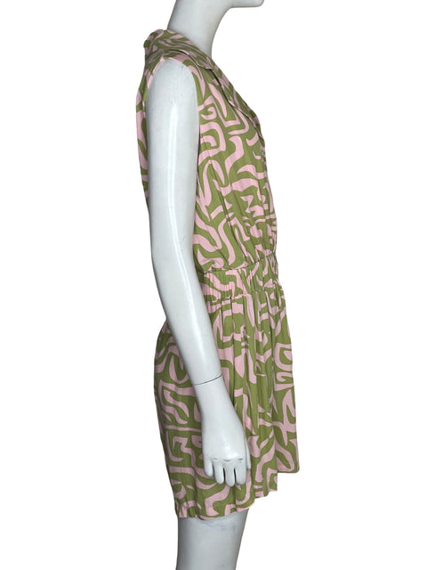 Romper Girl And The Sun Estampado Verde - Talla L