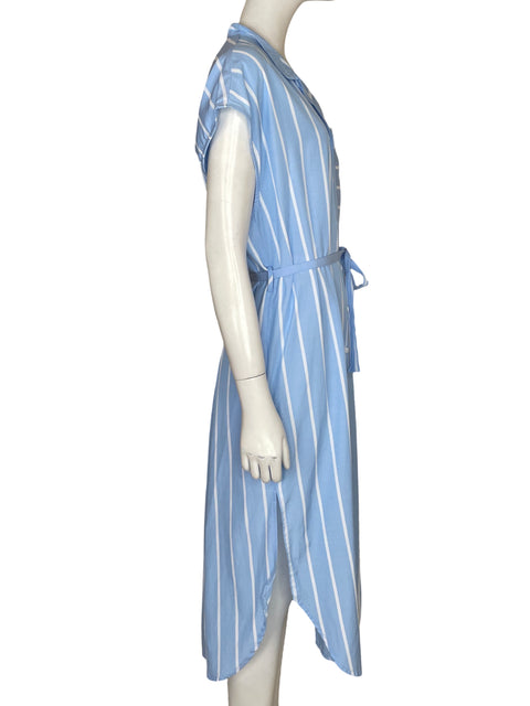 Vestido Elli White Rayas Azul - Talla L