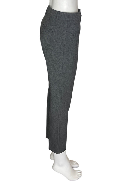 Pantalón Gap Recto Skiny Bolsillo Gris - Talla 6