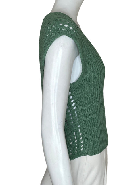 Blusa Zara Mangas caladas Verde - Talla S