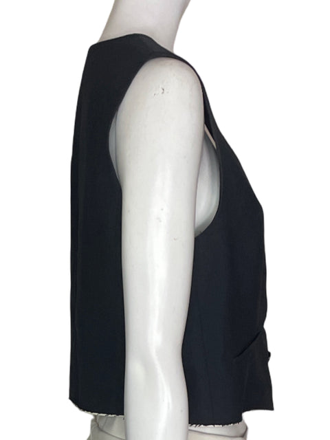 Chaleco Zara Basico Negro - Talla 6