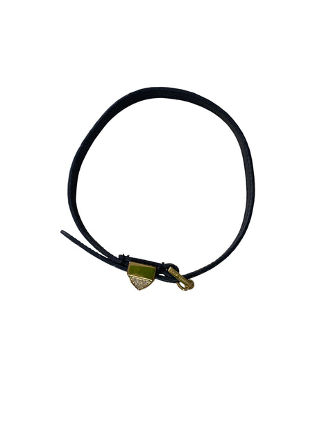 Pulsera Michael Kors Dije Cuero Doble Negro - Talla U