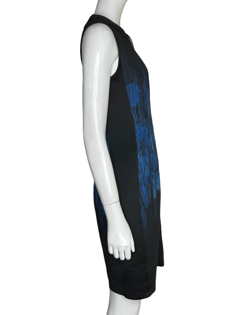 Vestido Tahari Midi Estampado Azul - Talla 8
