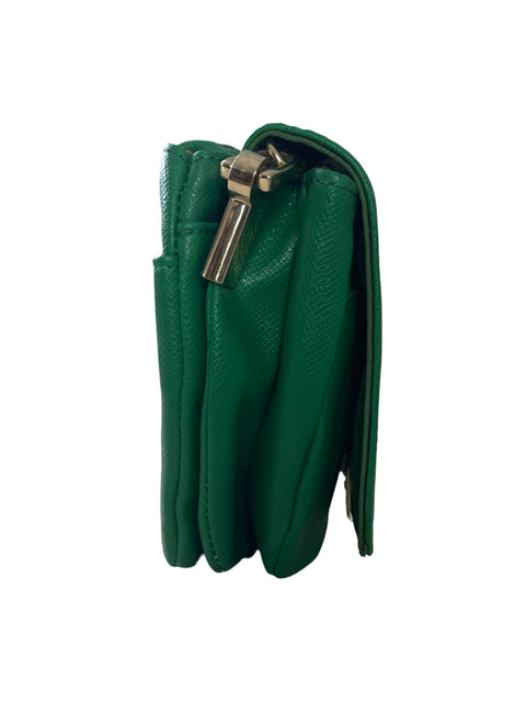 Cartera Ivanka Trump Cadena Zipper Bolsillos Verde - Talla U