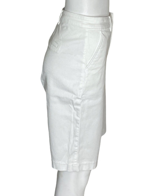Short Nydj Recto Bolsillo Liso Blanco - Talla 6