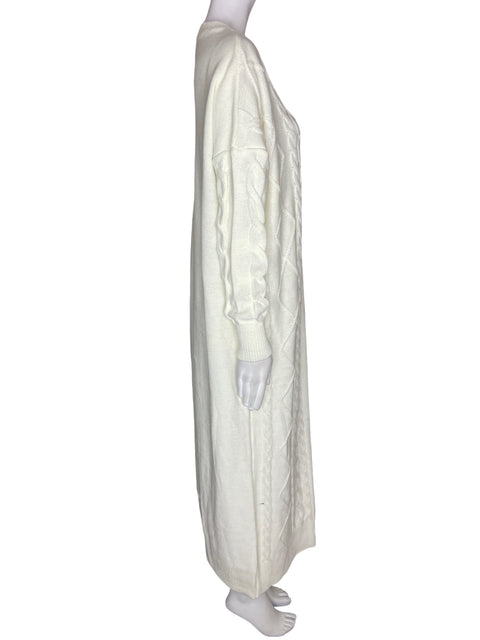 Vestido Tesoro Tps Maxi Cruzado Fajon Blanco - Talla M