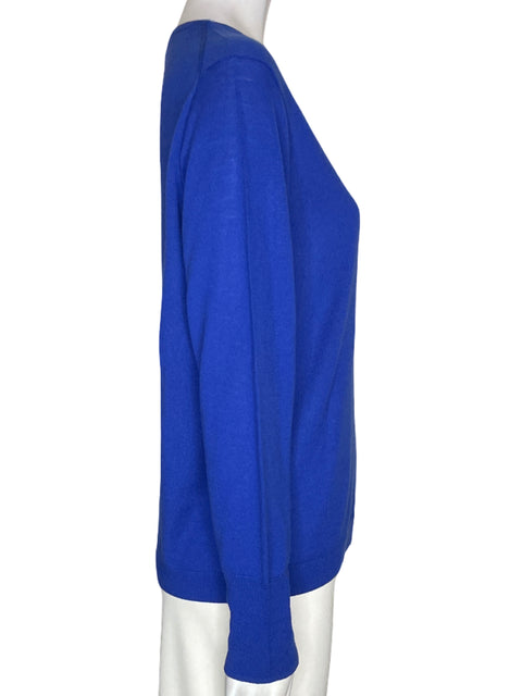 Blusa Tesoro Tps Manga larga Liso Cuello redondo Azul - Talla S