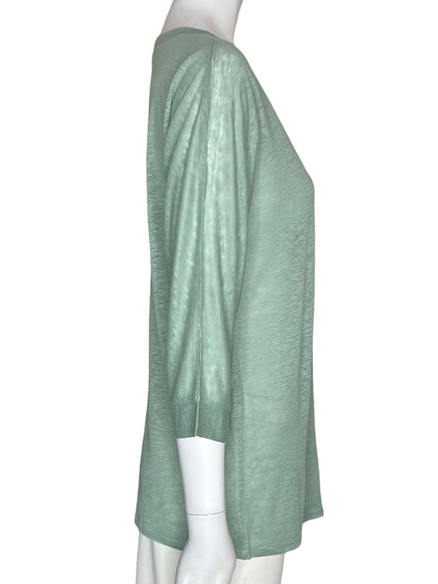 Blusa 100%line Cuello redondo Sueto Liso Verde - Talla S