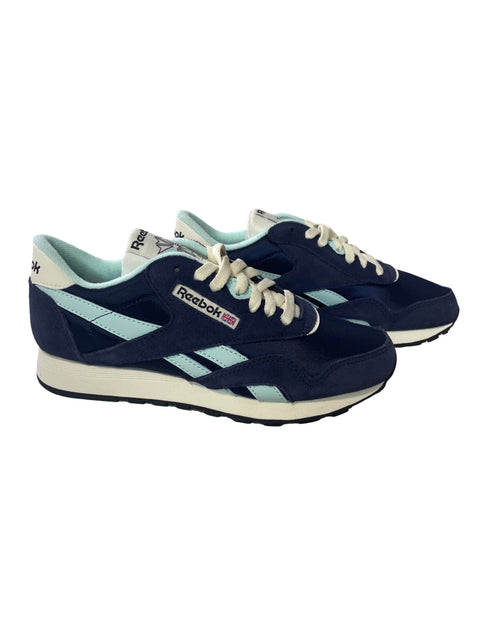 Zapatilla Reebok Cordones Liso Suela Azul - Talla 6.5