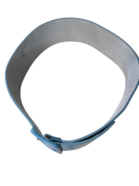 Cinturon Tesoro Tps Hebilla Liso Azul - Talla U