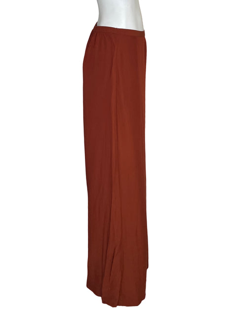 Pantalón Zara de Viscosa Wide-leg Naranja - Talla S