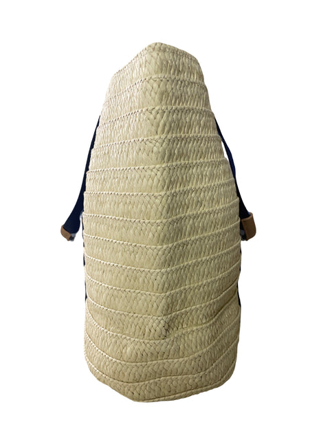 Cartera Shiraleah Rafia Asa corto Tela Beige - Talla U