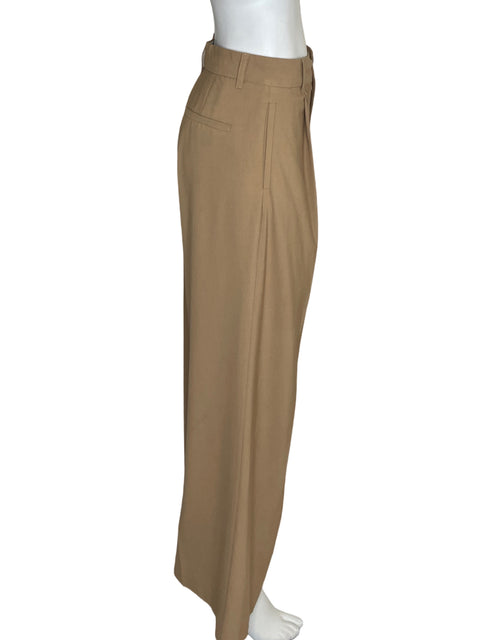 Pantalón Zara Wide-leg Beige - Talla S