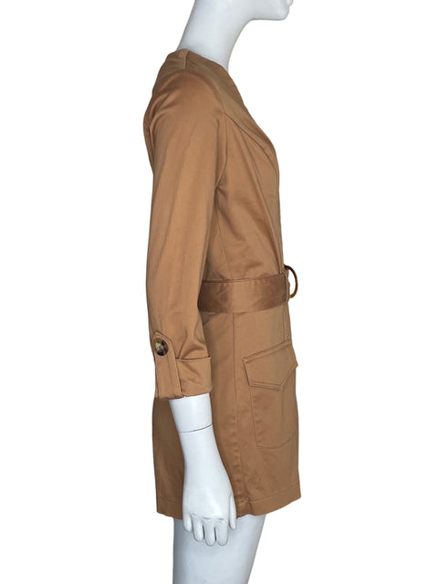 Romper Studio F Cuello v Mini Beige - Talla 2