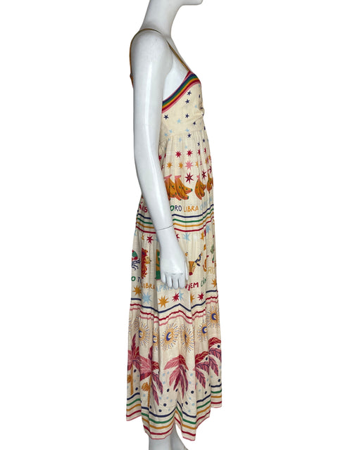 Vestido Farm Estampado Midi Naranja - Talla S