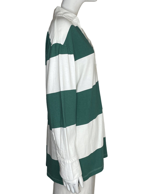 Blusa Tesoro Tps Rayas Oversize Verde - Talla XS